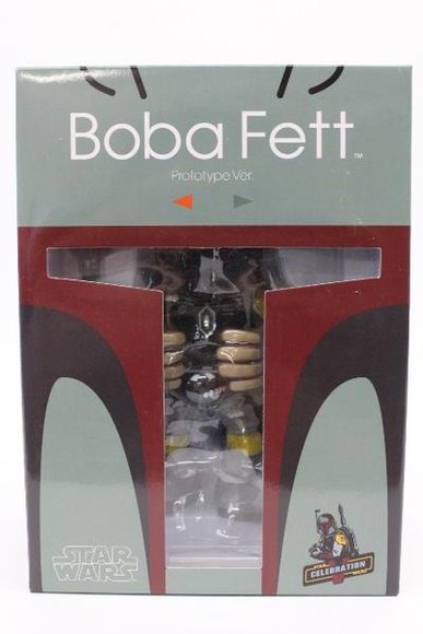 Boba Fett - VCD No. 129 figure by H8Graphix, produced by Medicom Toy. Packaging.