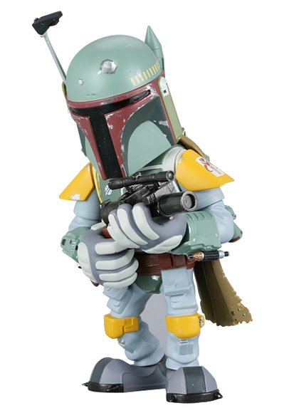 Boba Fett - VCD No.28 figure by H8Graphix, produced by Medicom Toy. Front view.