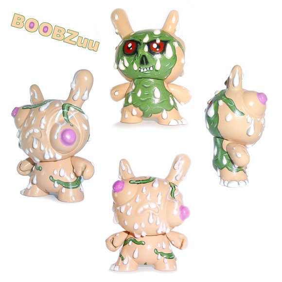 BoobZuu figure by Zukaty, produced by Kidrobot. Detail view.
