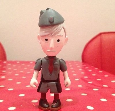 BoyScout Ghost - GID figure by Patricio Oliver (Po!), produced by Kidrobot. Front view.
