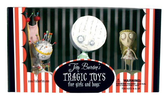 Brie Boy figure by Tim Burton, produced by Dark Horse. Packaging.