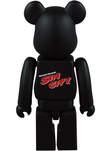 Sin City Be@rbrick 100% figure by Frank Miller, produced by Medicom Toy. Back view.