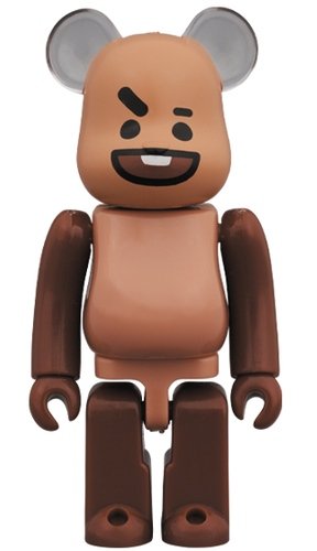 BT21 - SHOOKY BE@RBRICK 100% figure, produced by Medicom Toy. Front view.
