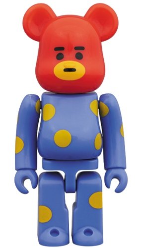 BT21 - TATA BE@RBRICK 100% figure, produced by Medicom Toy. Front view.
