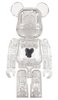 Emotionally Unavailable Black Heart BE@RBRICK 100%