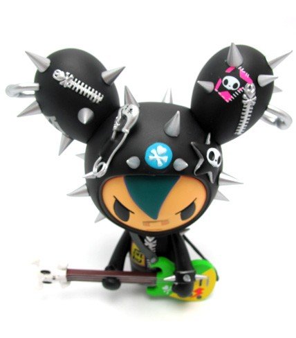 Cactus Rocker Teal figure by Simone Legno (Tokidoki), produced by Tokidoki. Front view.