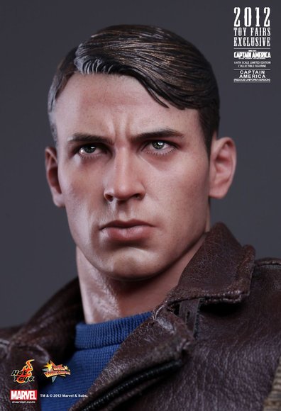 Captain America (Rescue Uniform Version) figure by Yulli, produced by Hot Toys. Detail view.