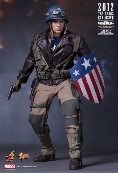 Captain America (Rescue Uniform Version) figure by Yulli, produced by Hot Toys. Front view.