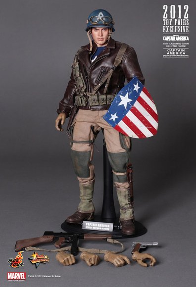 Captain America (Rescue Uniform Version) figure by Yulli, produced by Hot Toys. Front view.