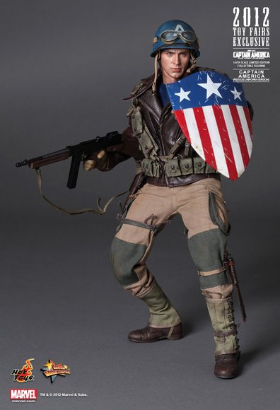 Captain America (Rescue Uniform Version) figure by Yulli, produced by Hot Toys. Front view.