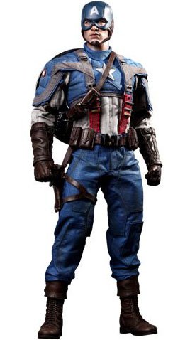 Captain America: The First Avenger figure by Kojun, produced by Hot Toys. Front view.