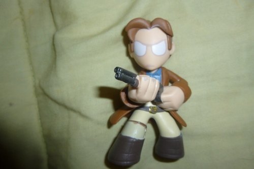 Captain Malcolm from Firefly with shotgun figure, produced by Funko. Front view.