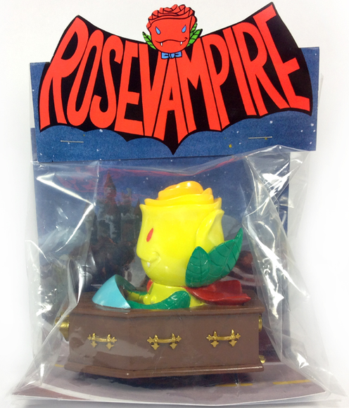 Casket Cruiser - Chocolate Racer, SDCC 12 figure by Josh Herbolsheimer, produced by Super7. Packaging.