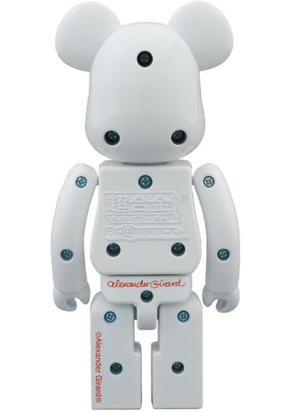 LOVE Bianco Be@rbrick 200% figure by Alexander Girard, produced by Medicom Toy X Bandai. Back view.