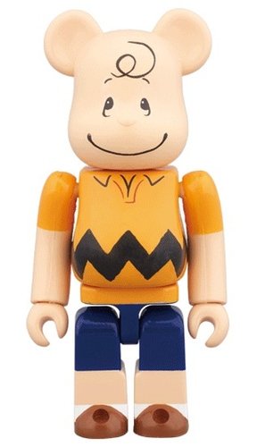 CHARLIE BROWN BE@RBRICK 100％ figure, produced by Medicom Toy. Front view.