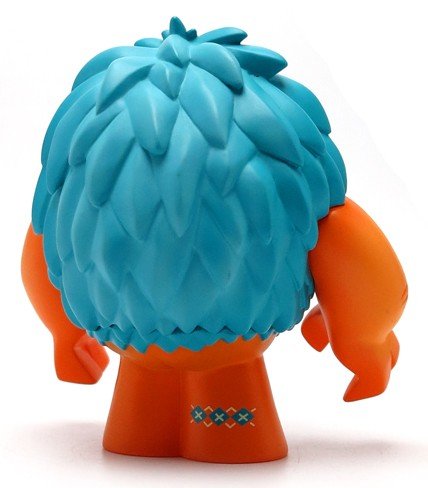 Chipster figure by Scott Tolleson, produced by Stolle Art. Back view.