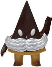 Choco-Crew Pie Guy figure by Brian Flynn, produced by Super7. Front view.