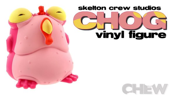 Chog Vinyl Figure - Chew figure by John Layman X Rob Guillory, produced by Skeleton Crew Studio Llc. Front view.
