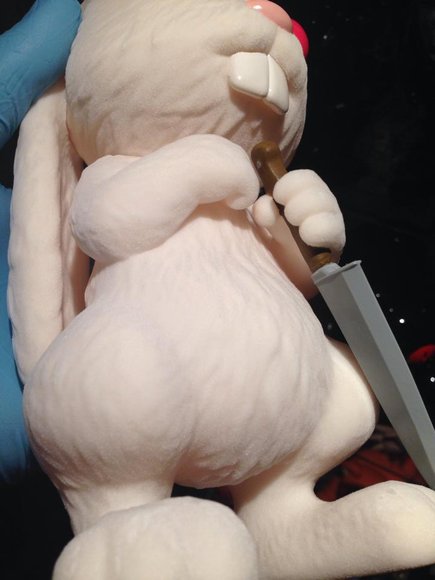 Choices Flocked (Fur) Variant figure by Jermaine Rogers, produced by Flying Lulu. Detail view.