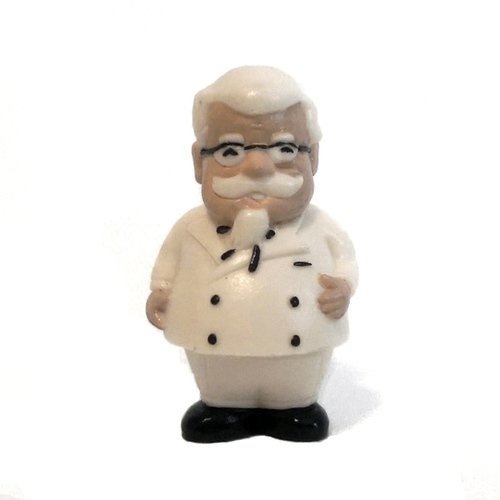 Chubby Colonel - Original figure by Paul Lepree, produced by Ultra Pop!. Front view.