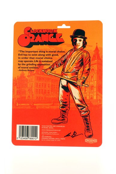 Clockwork Orange figure by Credenda Studios, produced by Credenda Studios. Back view.