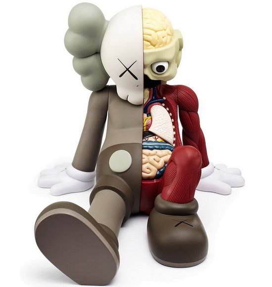 Companion - Resting Place  figure by Kaws, produced by Medicom Toy. Front view.