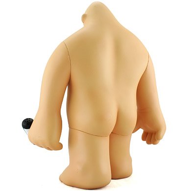 coot figure by Wilfrid Wood, produced by Gums Productions. Back view.