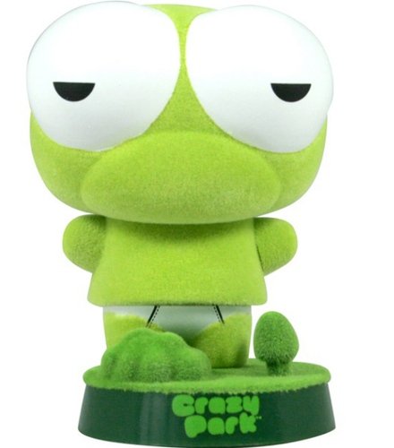Crazy Park Original Series - Green figure by Red Magic, produced by Red Magic. Front view.