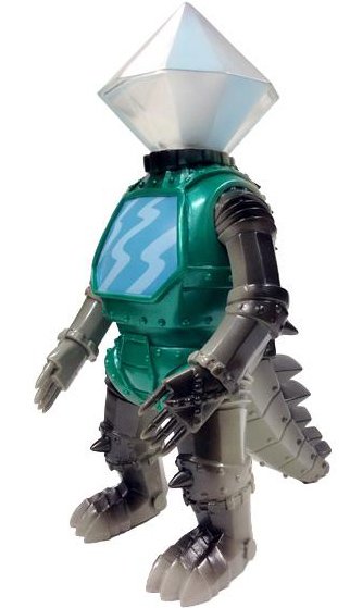 Crystal Mecha - Destruction of Earth edition figure by Brian Flynn, produced by Super7. Front view.