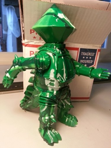 Crystal Mecha Hazardous Waste Assembly Kit figure by Brian Flynn, produced by Super7. Front view.