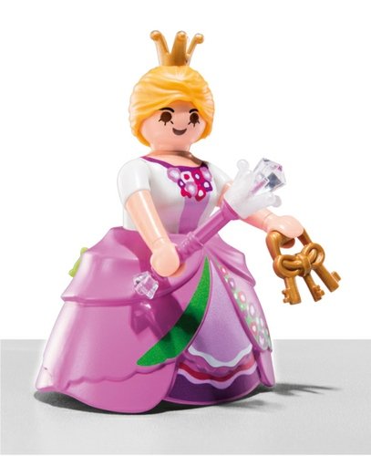 Crystal Queen figure by Playmobil, produced by Playmobil. Front view.