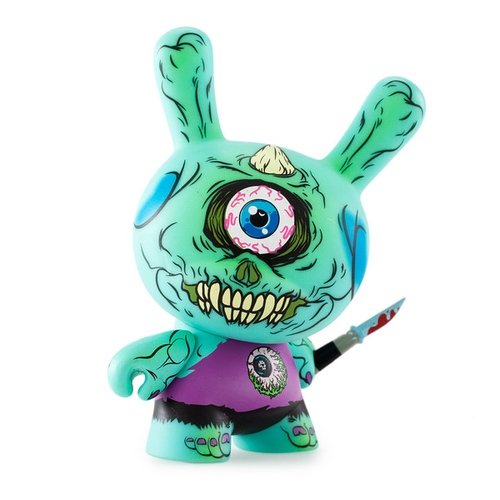 Cyco 78 figure by Maurice Blanco, produced by Kidrobot X Mishka. Front view.