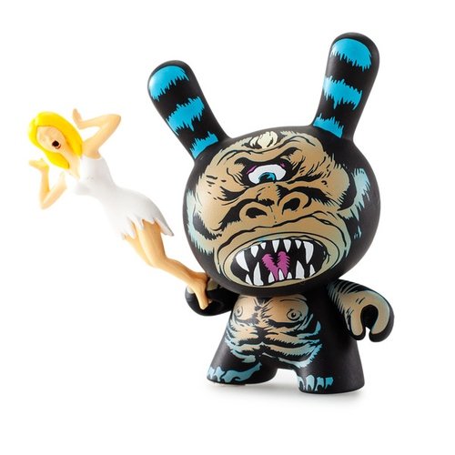 Cyco Ape figure by LAmour Supreme, produced by Kidrobot X Mishka. Front view.