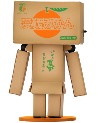 Danboard Mini - JA Ehime Mikan Box Version figure by Enoki Tomohide, produced by Kaiyodo. Back view.