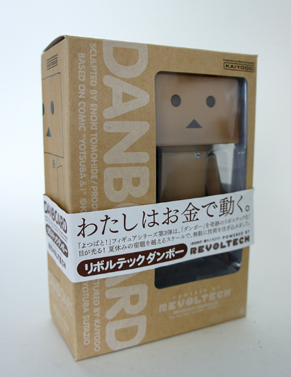 Danboard figure by Enoki Tomohide, produced by Kaiyodo. Packaging.
