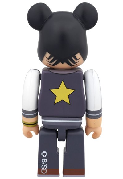 Dandy (ダンディ) Be@rbrick 100% figure by Bones - Project Space Dandy, produced by Medicom Toy. Back view.