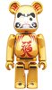 Daruma doll 福入 Gold plate BE@RBRICK 100%