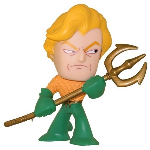 DC Comics Mystery Minis - Aquaman figure by Funko, produced by Funko. Front view.