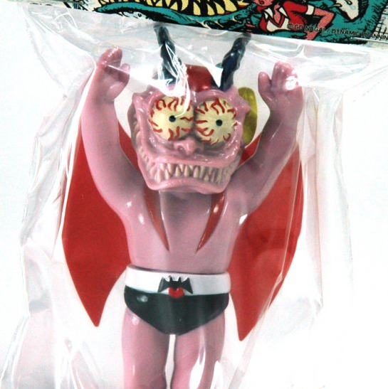 DEVIL MAN FIGURE RJB VERSION figure by Rockin Jelly Bean, produced by Secret Base. Detail view.
