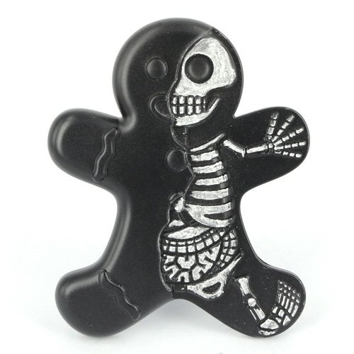 Dissected Gingerbread Man (Chalkboard) figure by Jason Freeny, produced by Mighty Jaxx. Front view.
