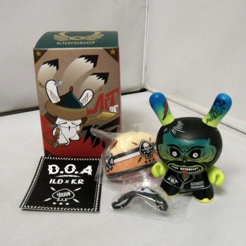 D.O.A. figure by Ilovedust, produced by Kidrobot. Front view.