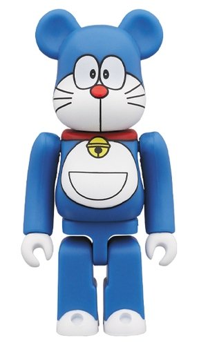 Doraemon 50th BE@RBRICK 100% figure, produced by Medicom Toy. Front view.