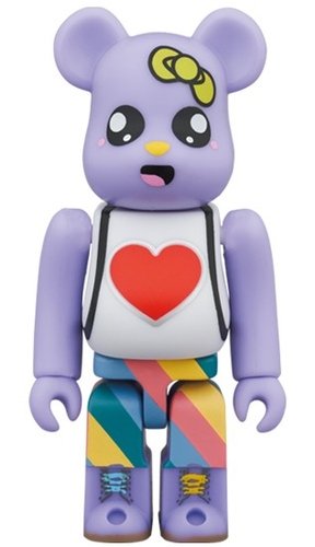 Dr.Martens 00s BE@RBRICK 100% figure, produced by Medicom Toy. Front view.