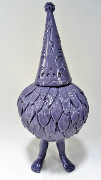 Duk Duk - Unpainted Purple, LB 12 figure by Brian Flynn X Marmit, produced by Super7. Front view.