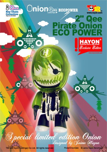 Ecopower Pirate Onion figure by Jaime Hayon, produced by Toy2R. Front view.