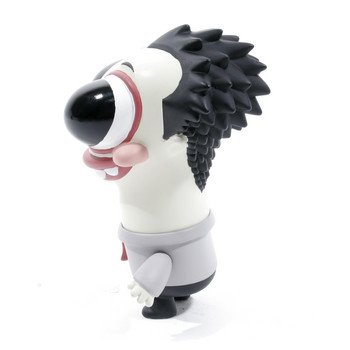 Eddy Table figure by Dave Cooper, produced by Critterbox. Side view.