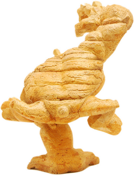 Egypt Paw! Custom figure by Kevin Gosselin, produced by Coarsetoys. Back view.