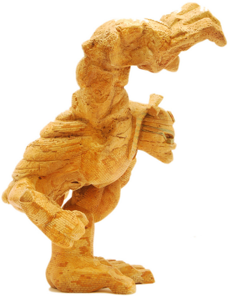 Egypt Paw! Custom figure by Kevin Gosselin, produced by Coarsetoys. Side view.
