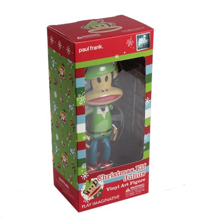 Elf Julius figure by Paul Frank, produced by Play Imaginative. Packaging.