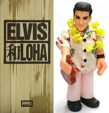 Elvis Aloha figure, produced by Furi Furi Company. Front view.